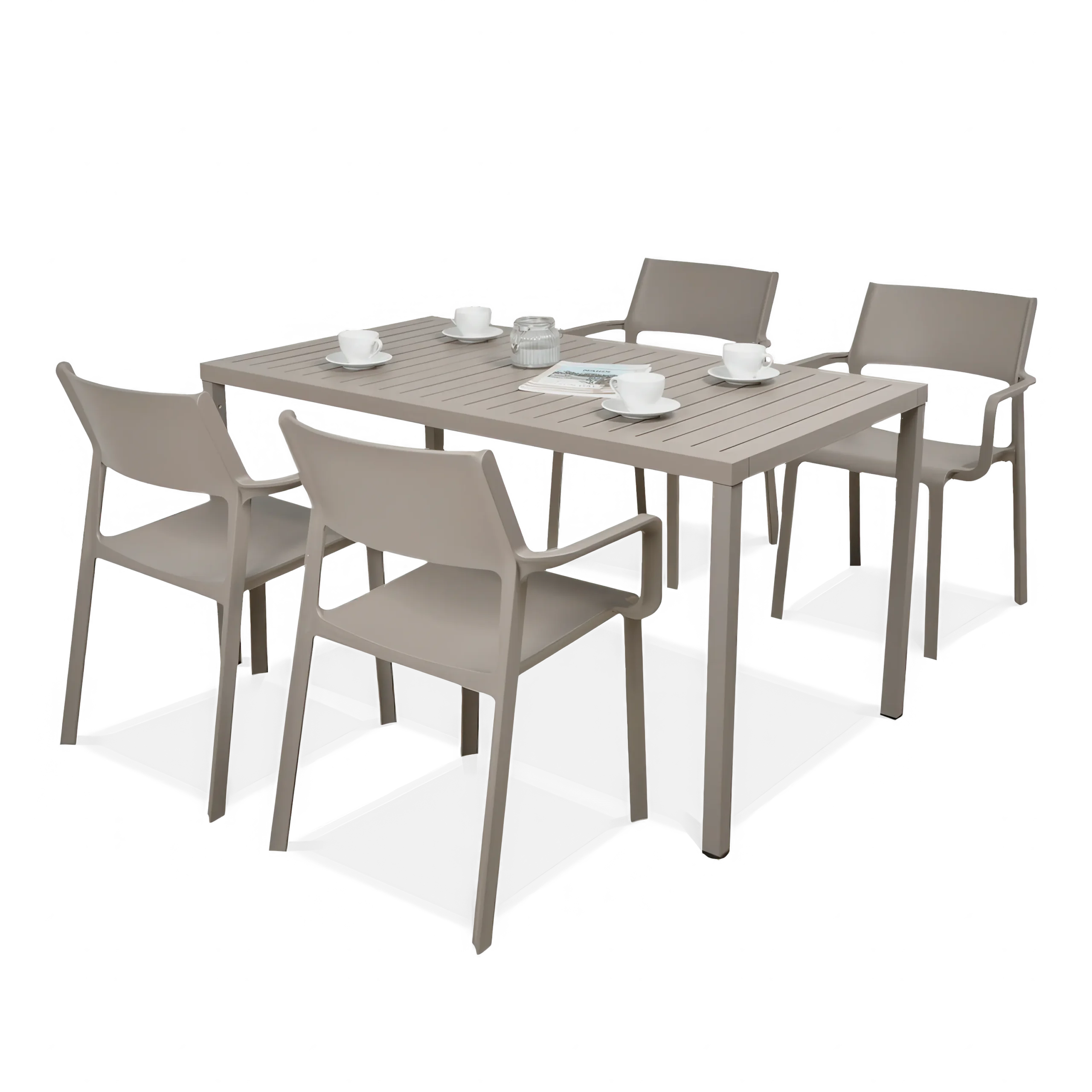 Zestaw mebli ogrodowych TRILL/CUBE - stół + krzesła - obrazek 3